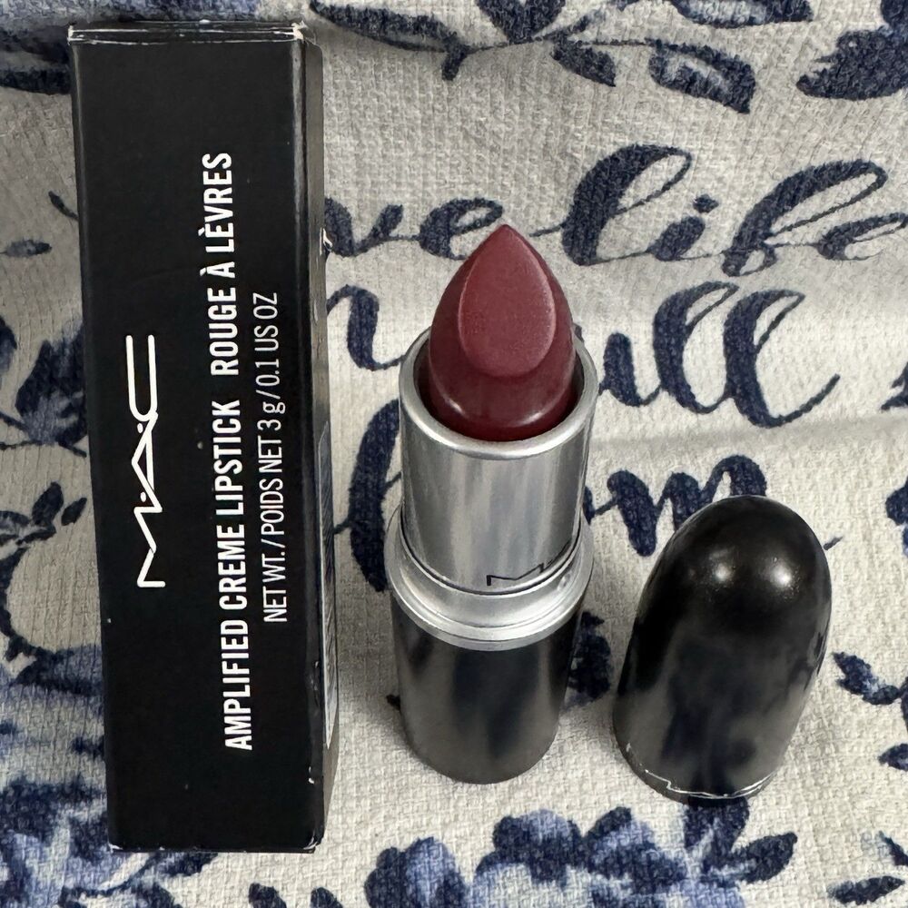 MAC Amplified Creme Lipstick - Dark Side A98 - Full Size - Discontinued - NIB